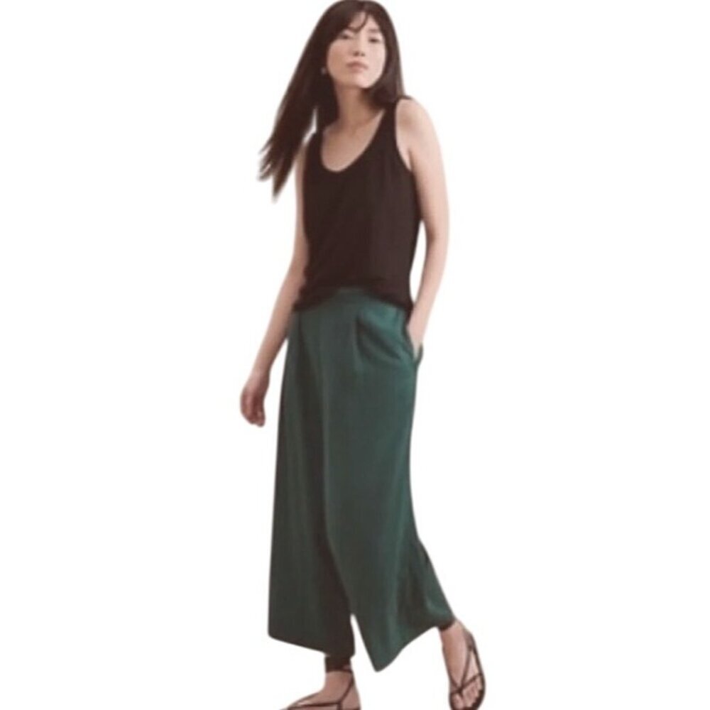 Banana Republic Factory Womens ponte knit Wide-Leg Crop Pants Easy Fit Size S da